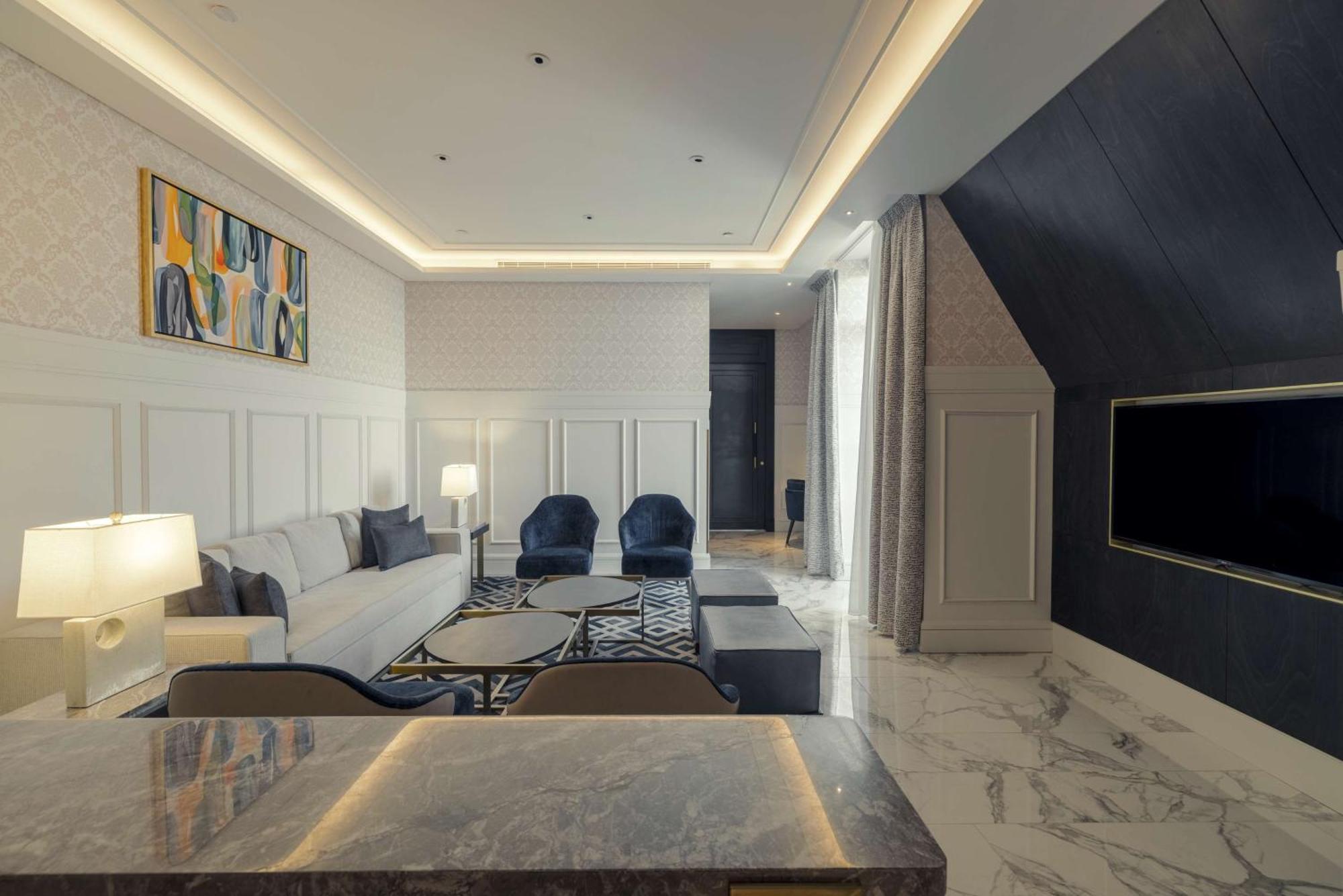 Mansard Riyadh, A Radisson Collection Hotel Exteriör bild A 3D rendering of a living room